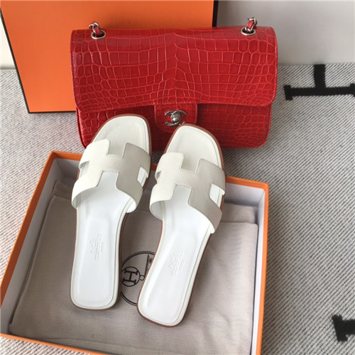 hermes flat slippers womens