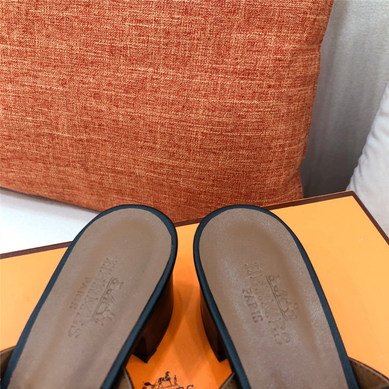 Hermes Sandals Dupe chunky heel sandals
