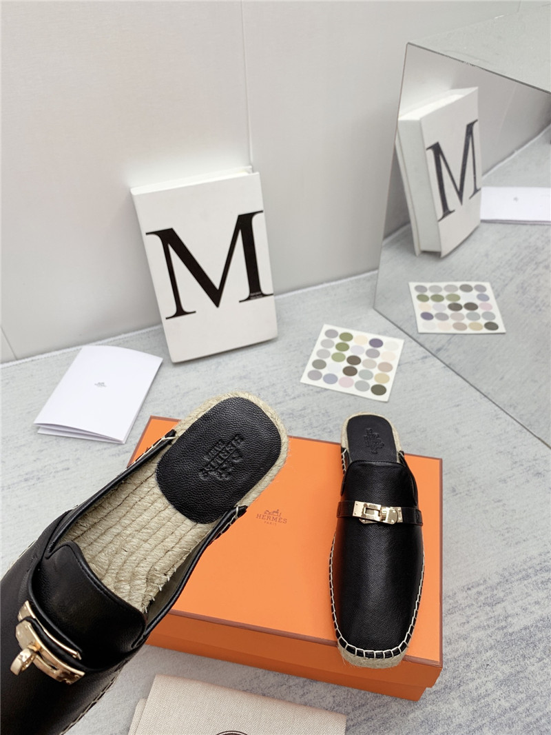 hermes loafer slippers