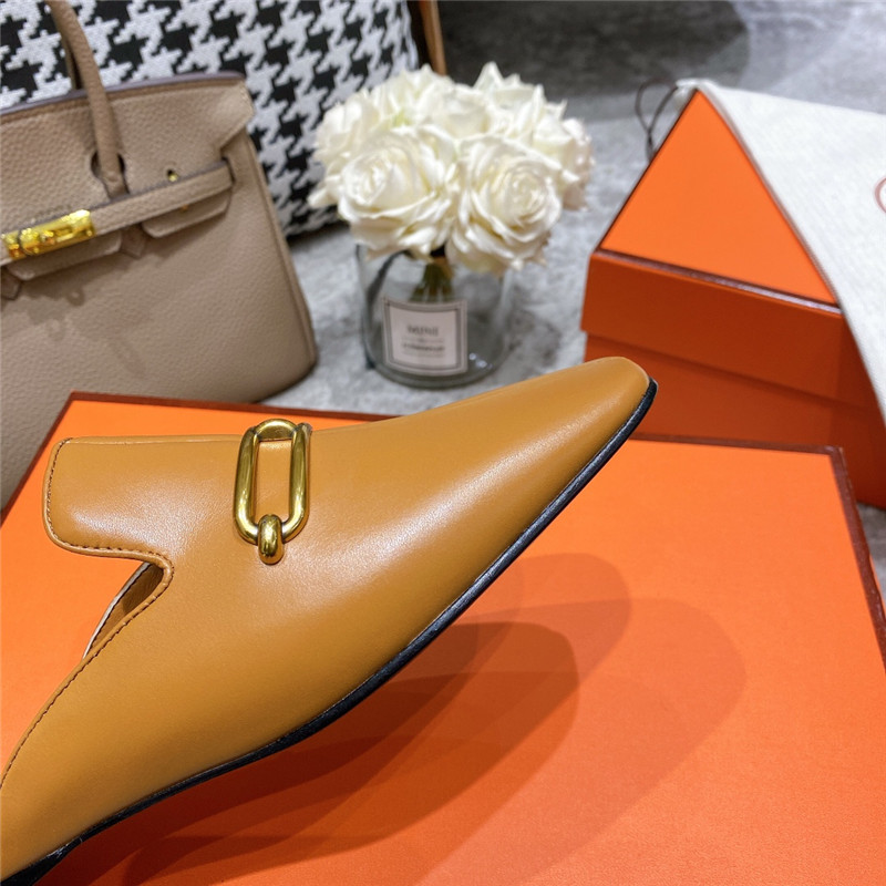 hermes muller flat slippers