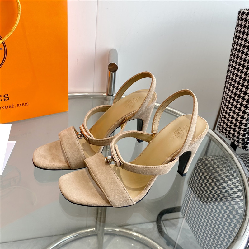 Hermès Glamor Kelly buckle high-heeled sandals