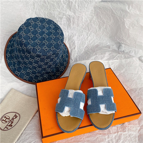 hermes oasis denim sandals