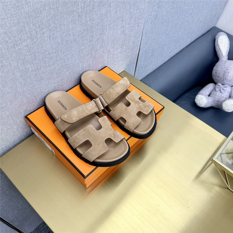 Hermès roll cake hair uncle slippers
