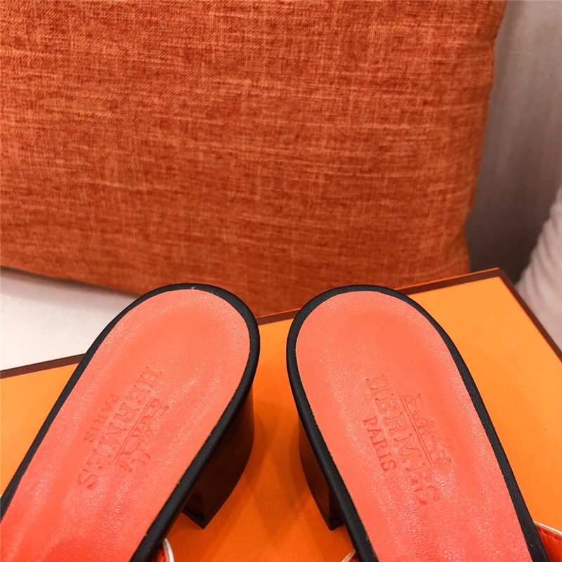 Hermes Sandals Dupe chunky heel sandals