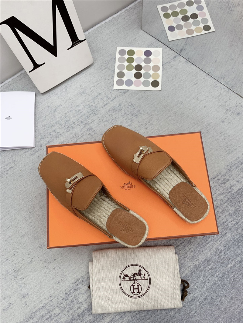 hermes loafer slippers