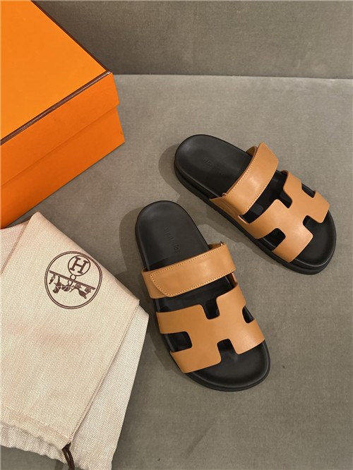 hermes h slippers women