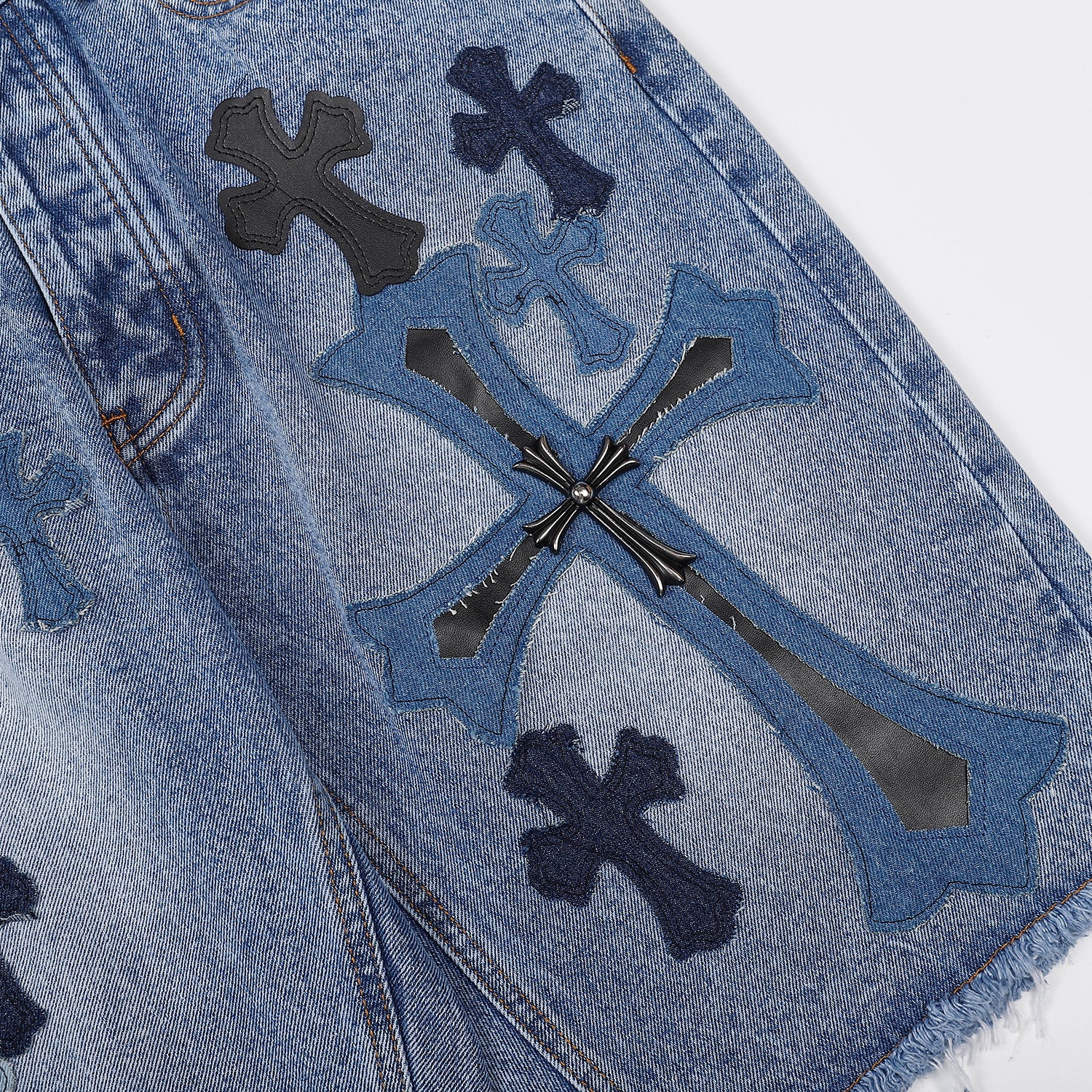 Chrome Hearts Denim Shorts