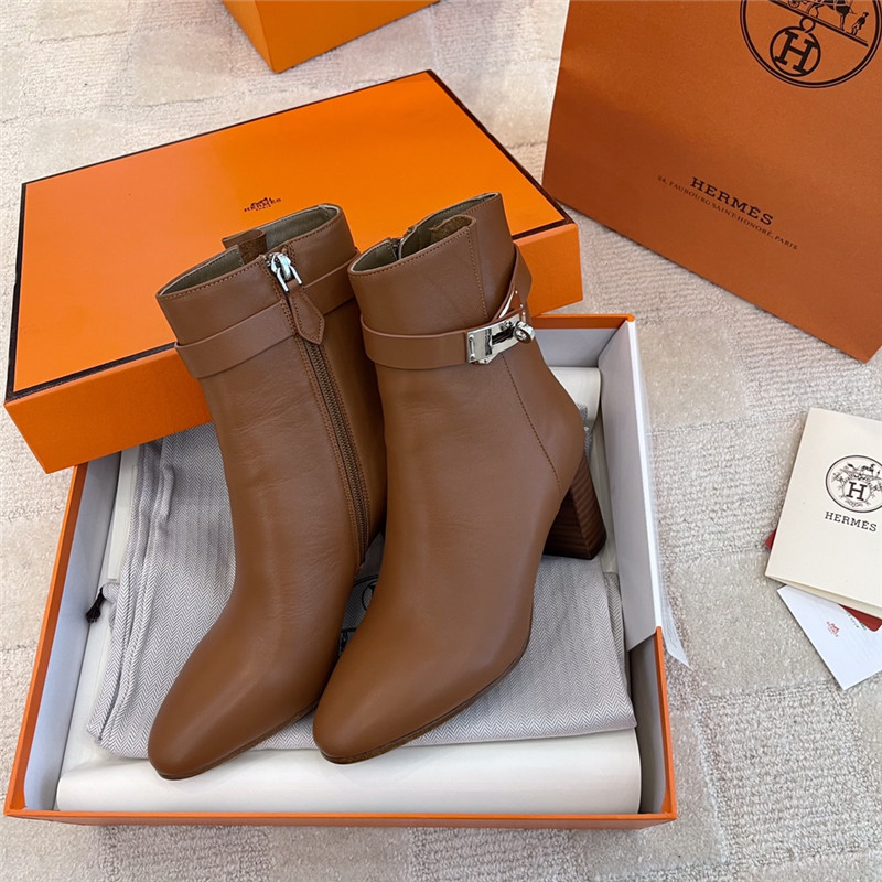 hermes kelly high heel ankle boots