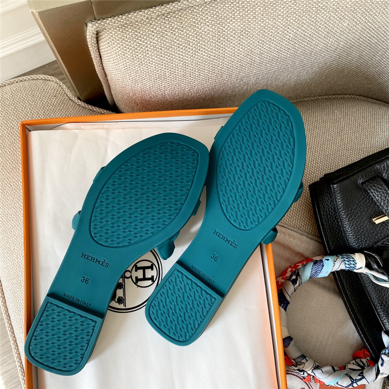 Hermès new classic pig nose chain slippers