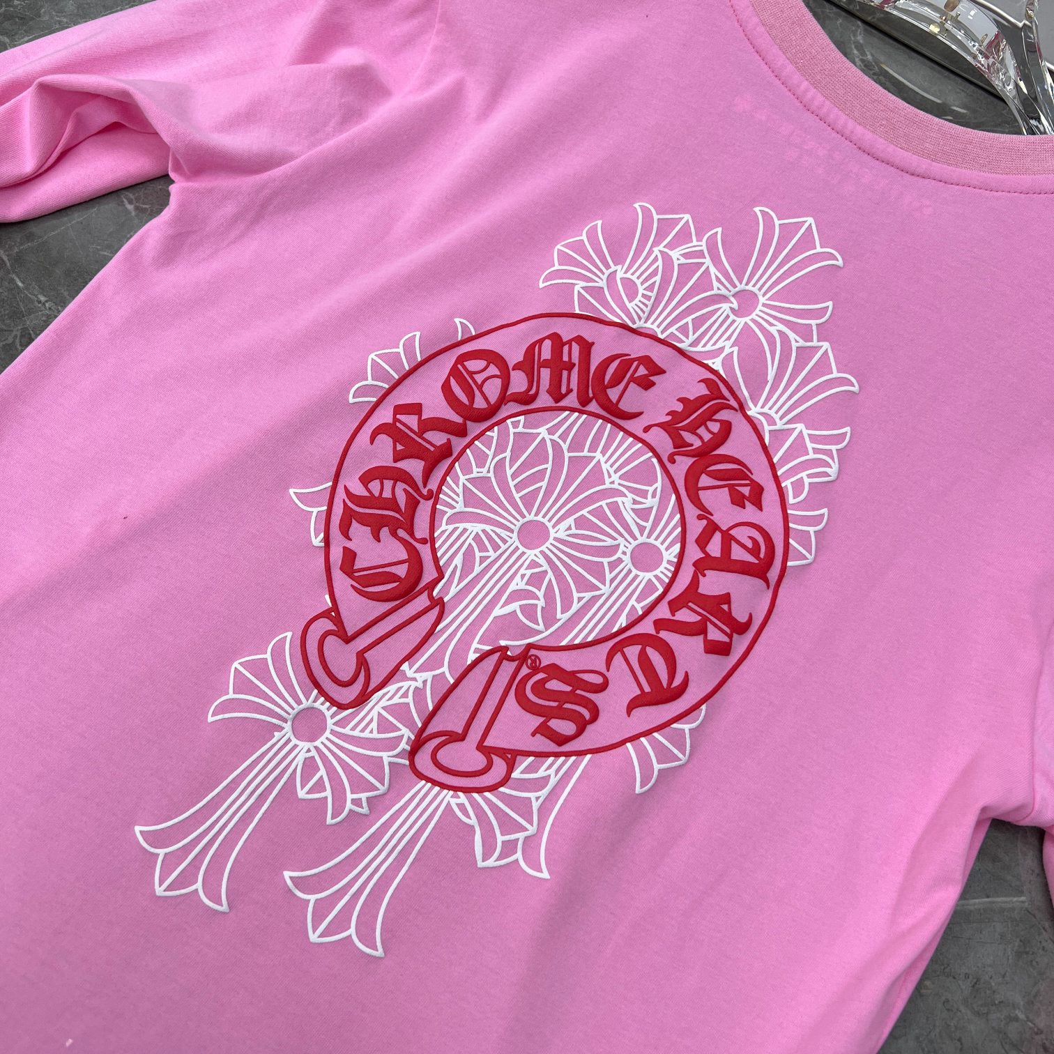 Chrome Hearts Replica Pink Long Sleeve