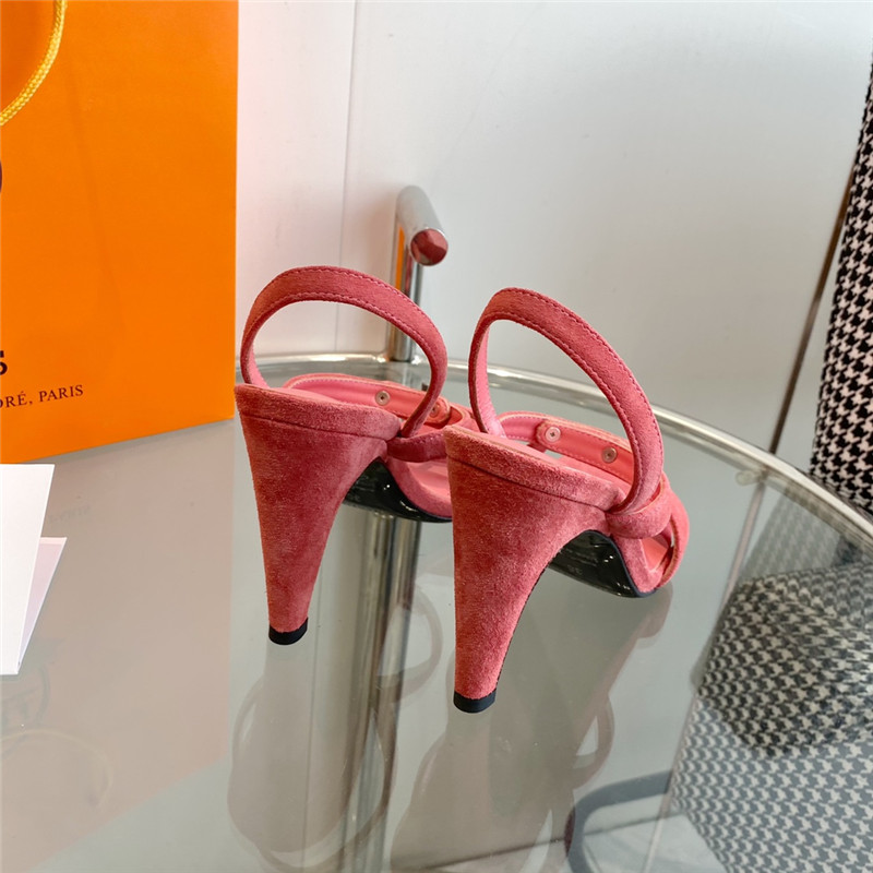 Hermès Glamor Kelly buckle high-heeled sandals