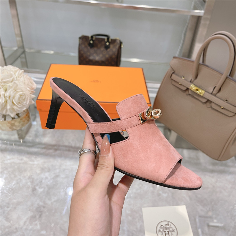 Hermes Sandals Dupe spring and summer new texture sandals