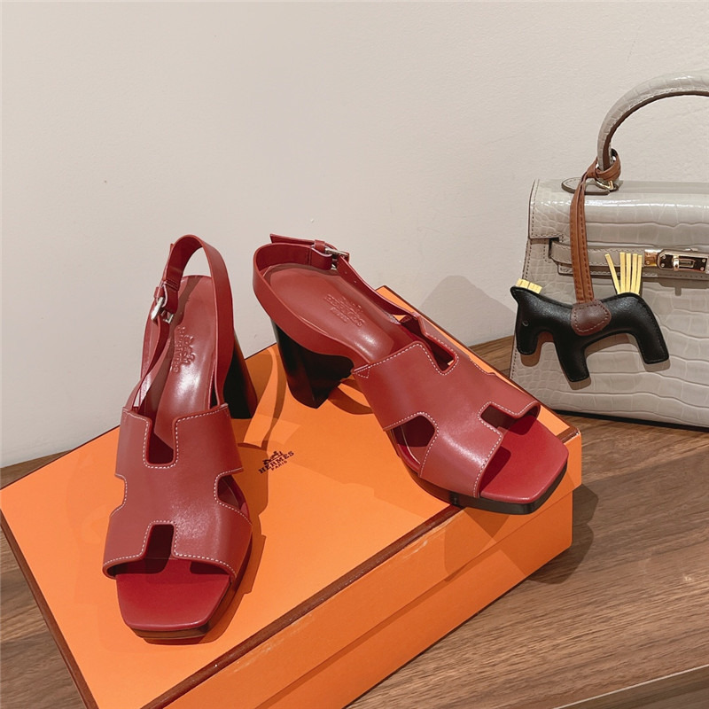 Hermes Sandals Dupe chunky heel sandals