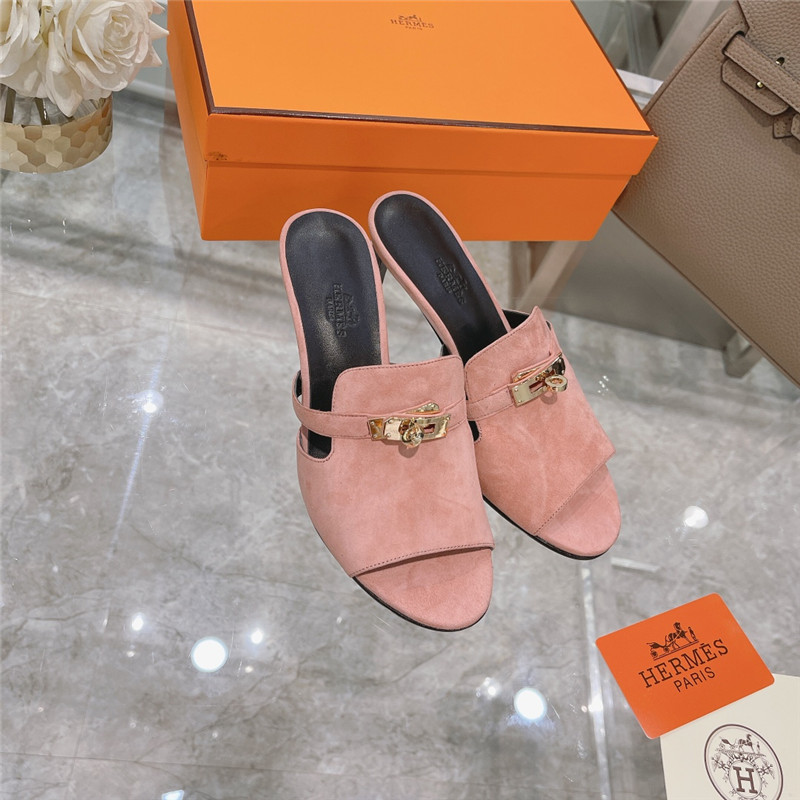 Hermes Sandals Dupe spring and summer new texture sandals
