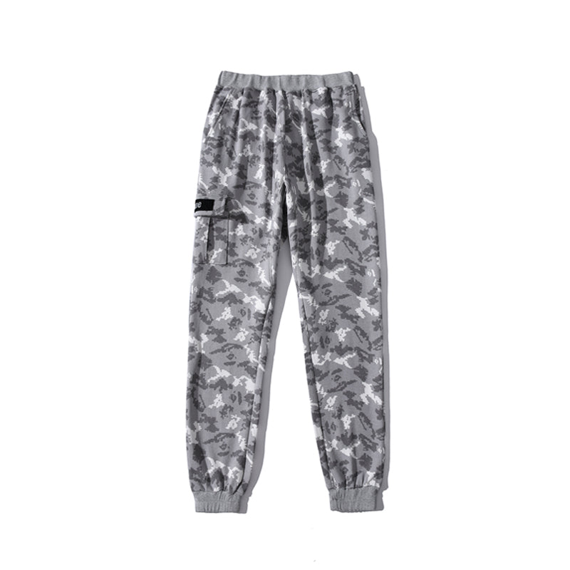 BAPE Camo Track Pants Sweatpants Black Grey HDCP8773
