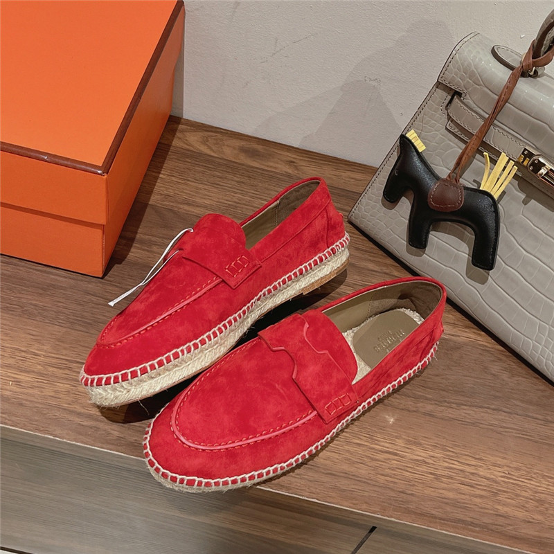 hermes classic flat loafers