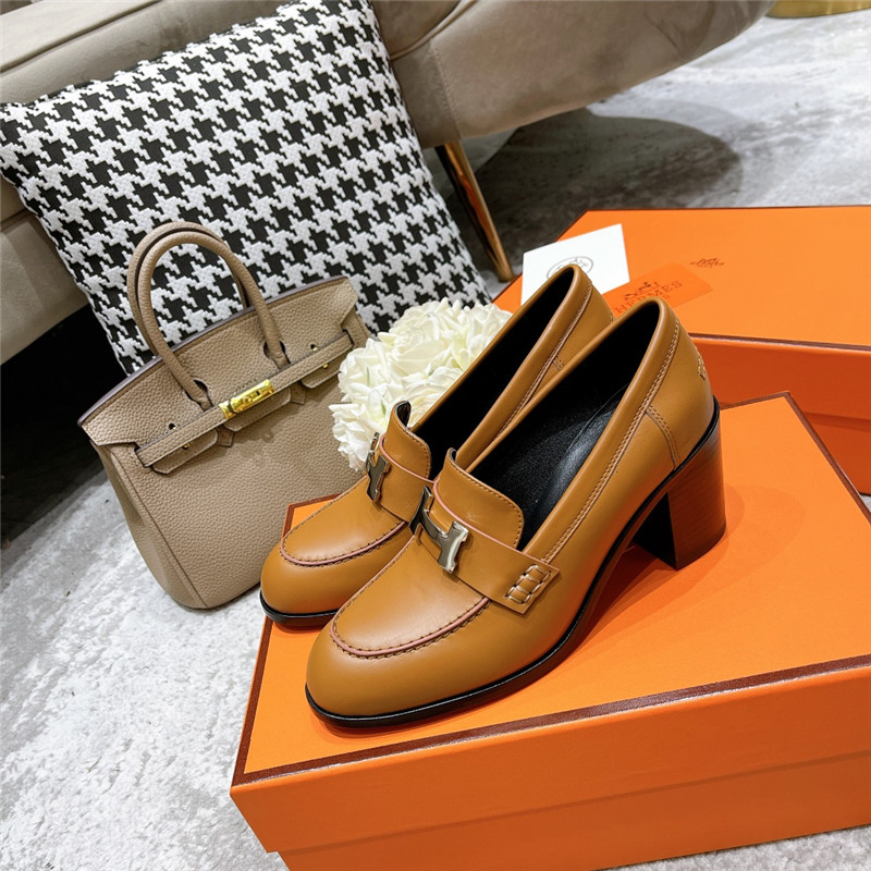 hermes dauphine mid heel mules