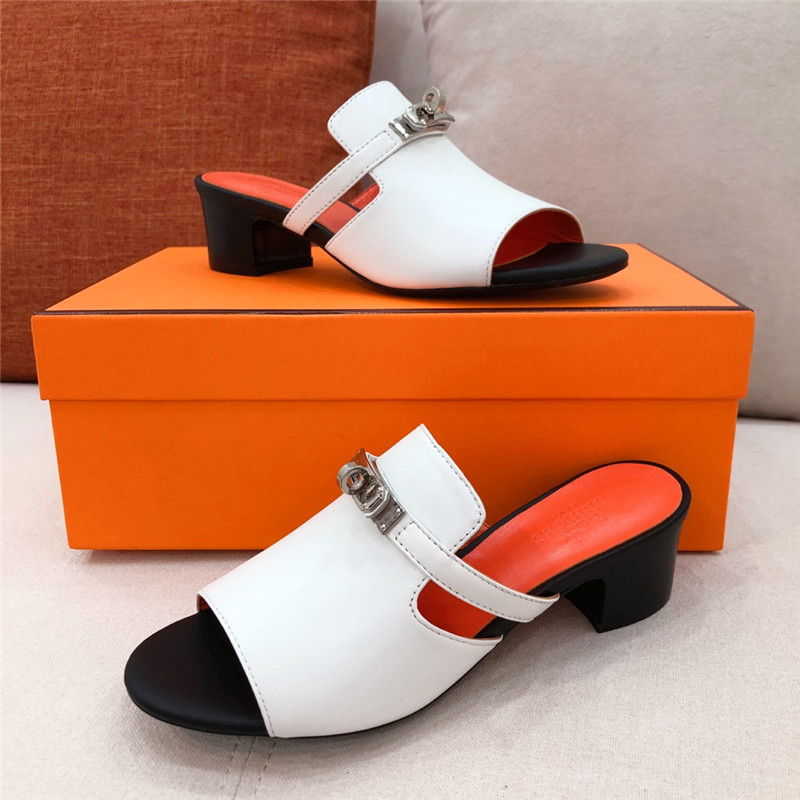 Hermes Sandals Dupe chunky heel sandals