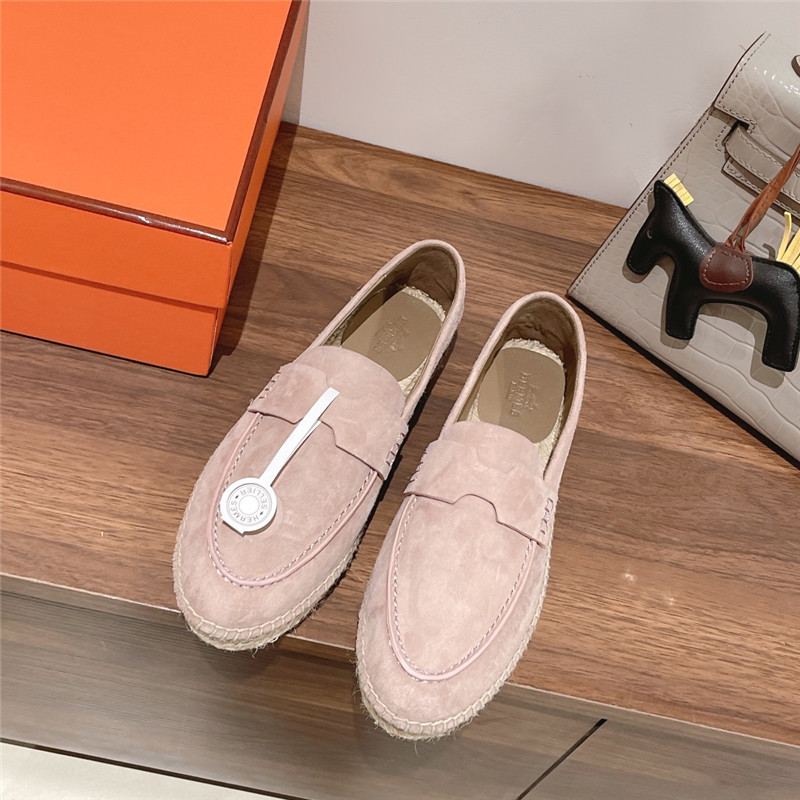 hermes classic flat loafers