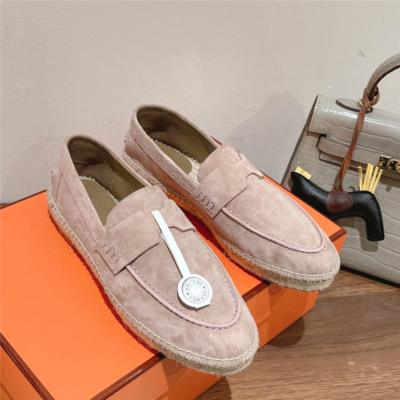hermes classic flat loafers