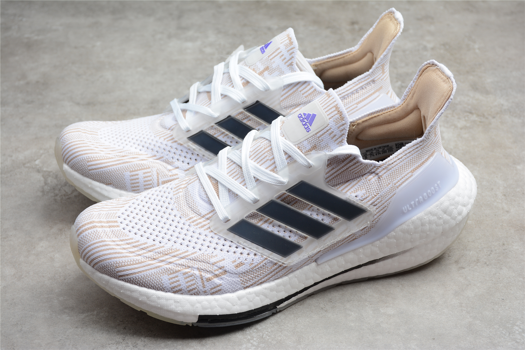 adidas Ultra Boost 21 Primeblue Non Dyed Black Stripes (W) FY0837