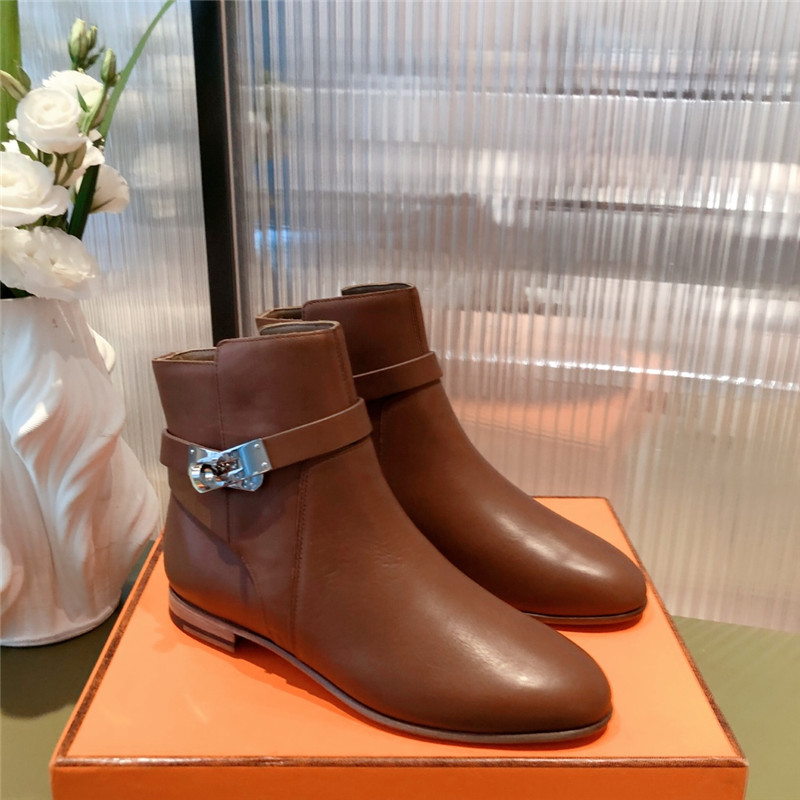 hermes kelly buckle ankle boots