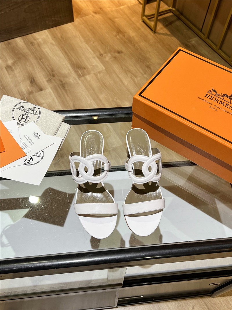 Hermes Sandals Dupe chunky heel sandals