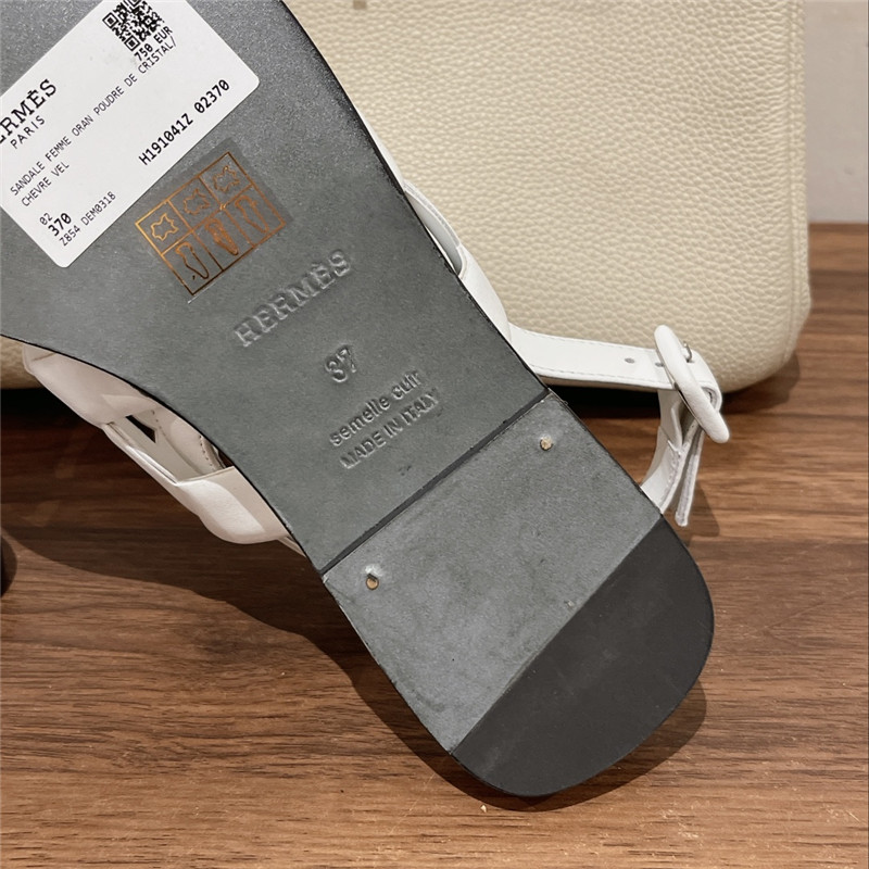 Hermès pig nose sandals