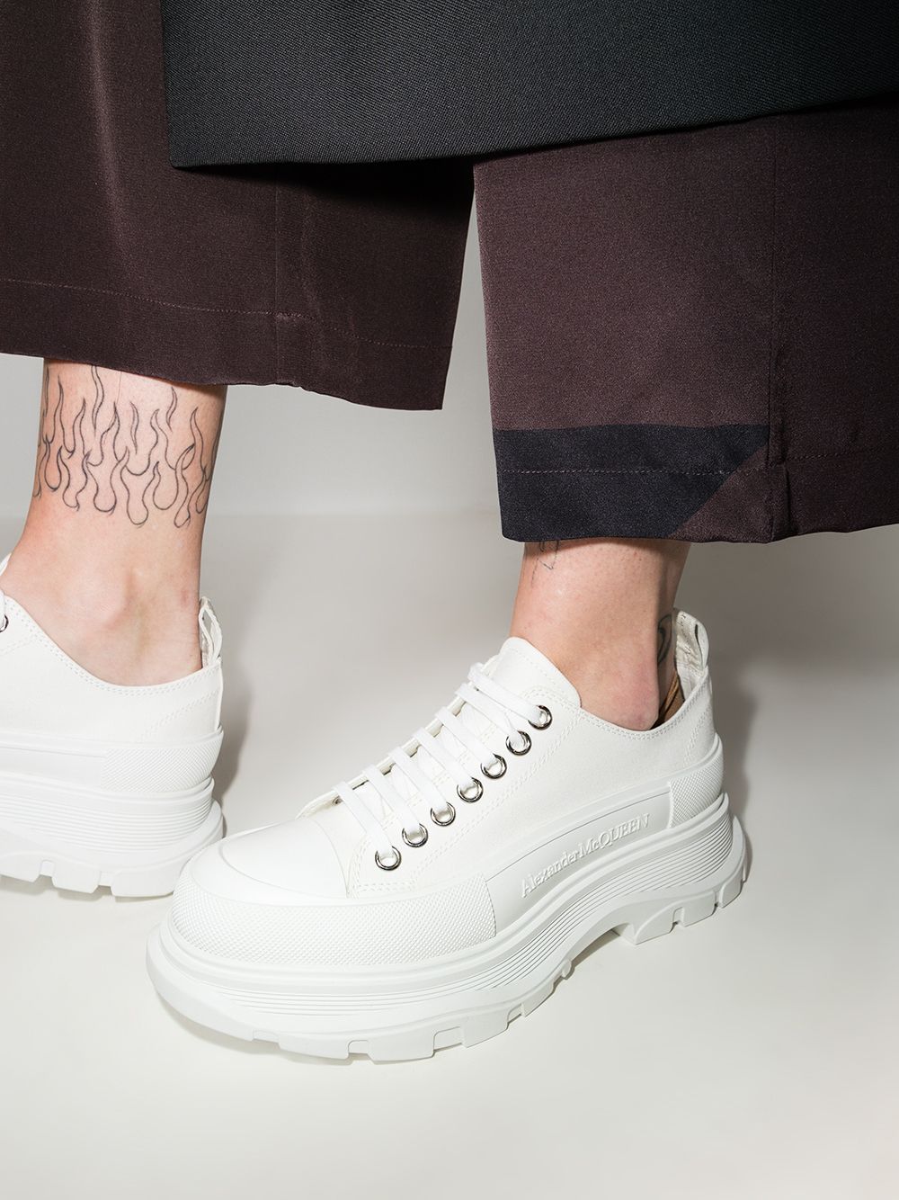 Alexander Mcqueen Dupes round-toe cotton sneakers