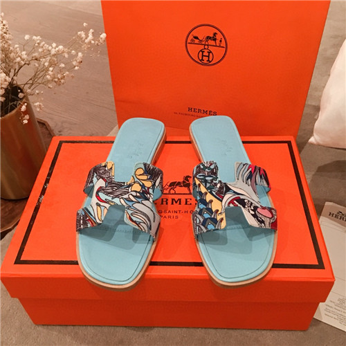hermes flat slippers