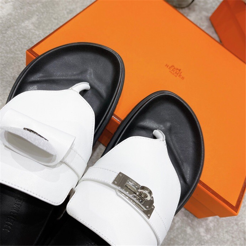 hermes kelly buckle slippers