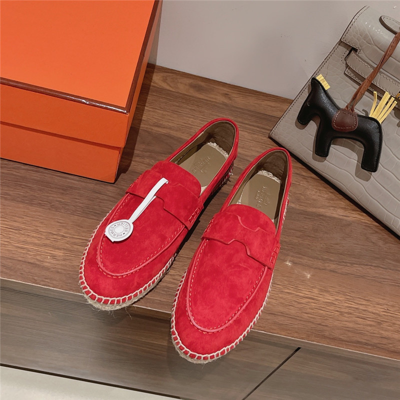 hermes classic flat loafers