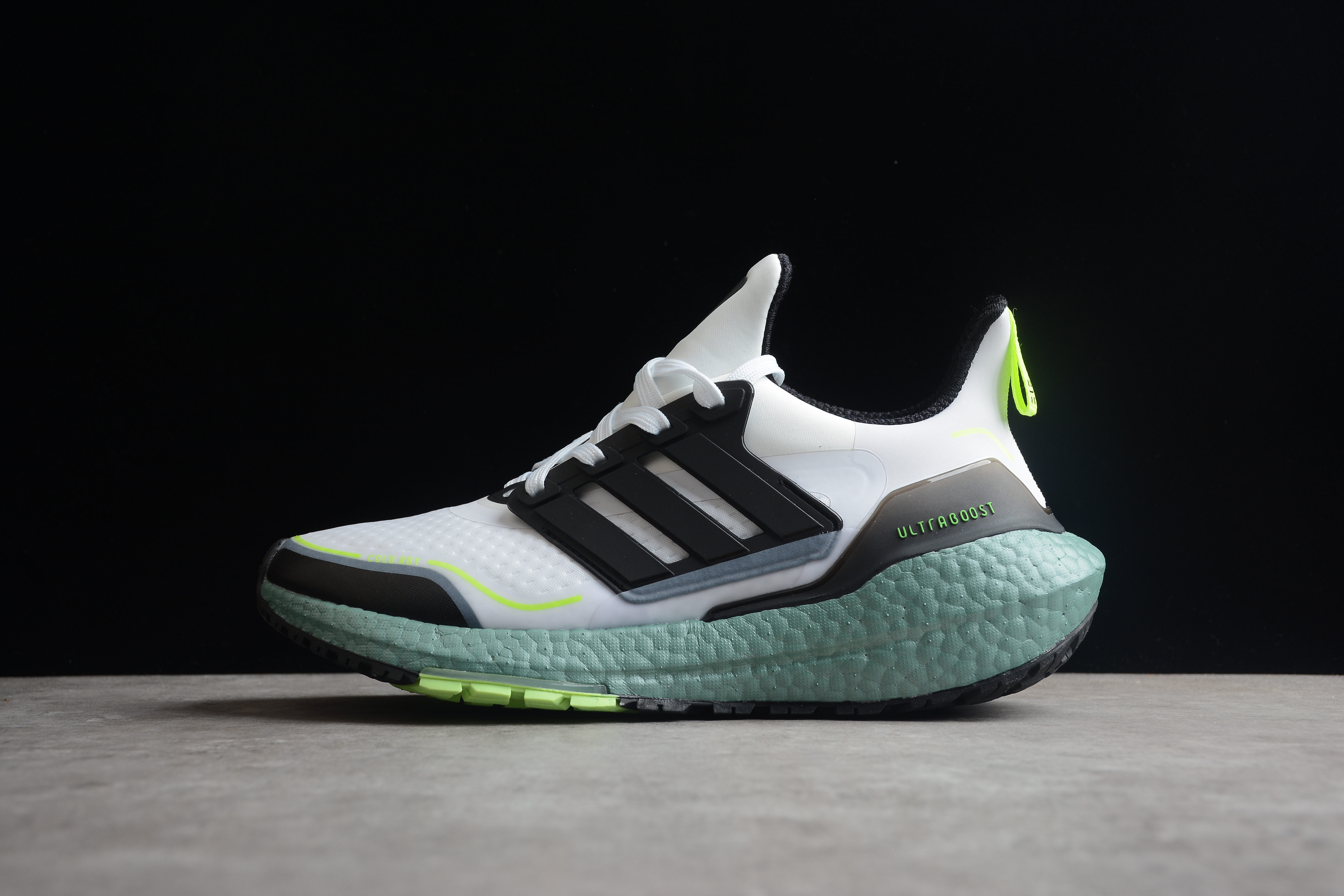adidas Ultra Boost 21 Cold.Rdy White Signal Green S23898