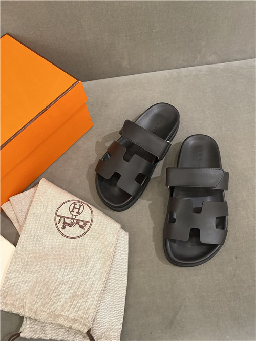 hermes h slippers women