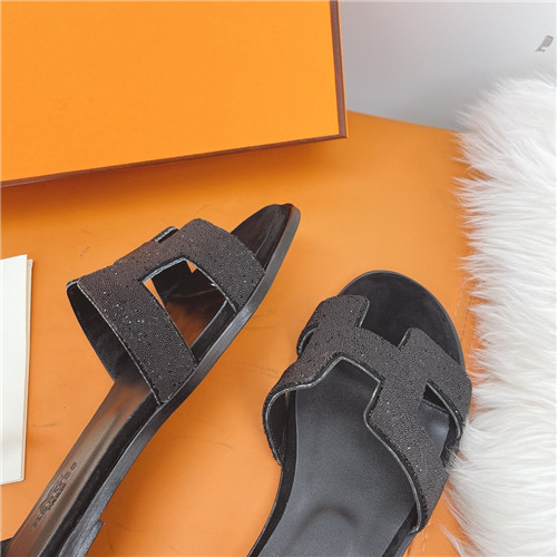 hermes flat sandals womens