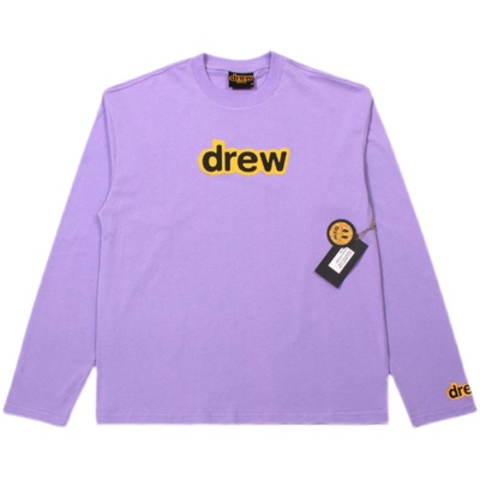 Drew Crewneck Long Sleeve Shirt Purple