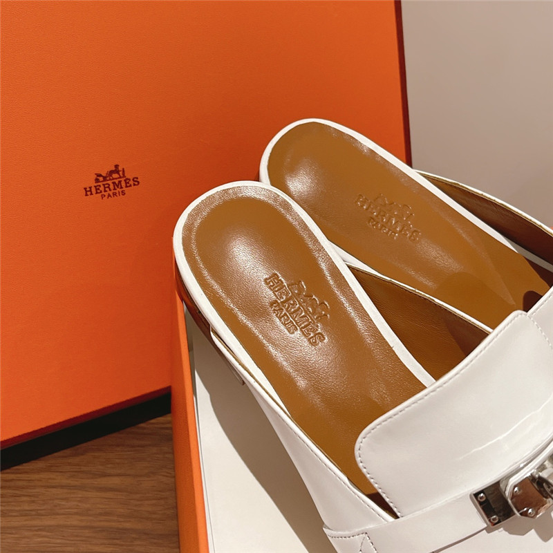 hermes mini kelly slippers
