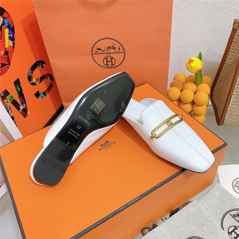 hermes flat slippers