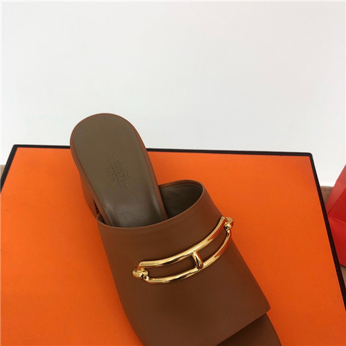hermes lady slippers sandals