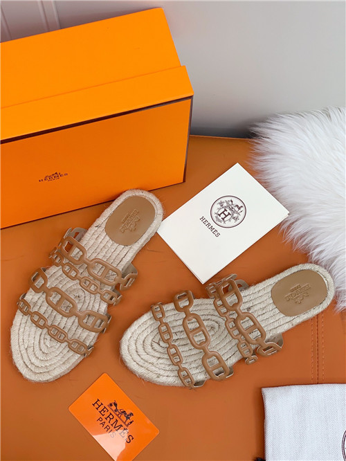 hermes flat slippers