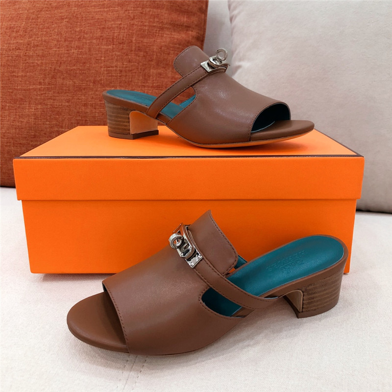 Hermes Sandals Dupe chunky heel sandals