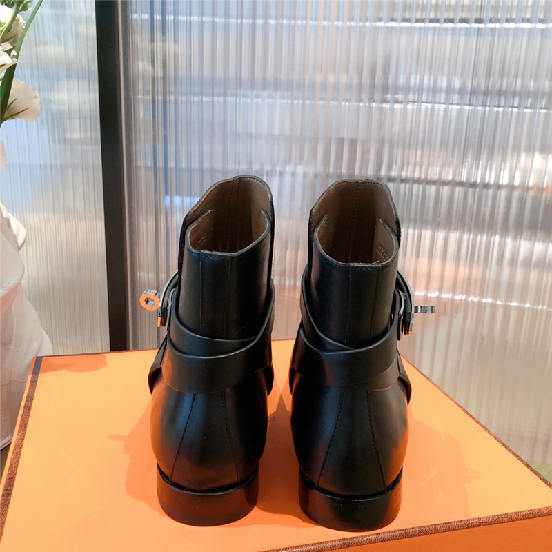 hermes kelly buckle ankle boots