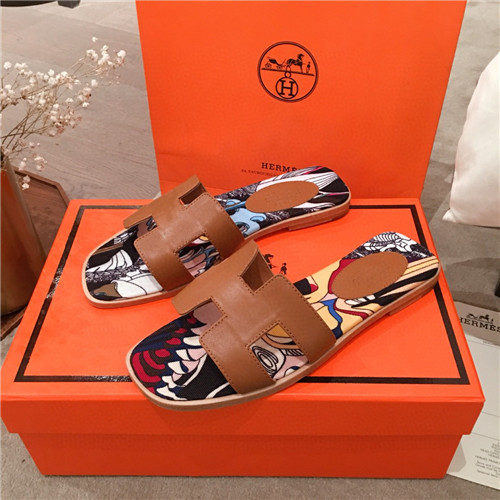 hermes flat slippers