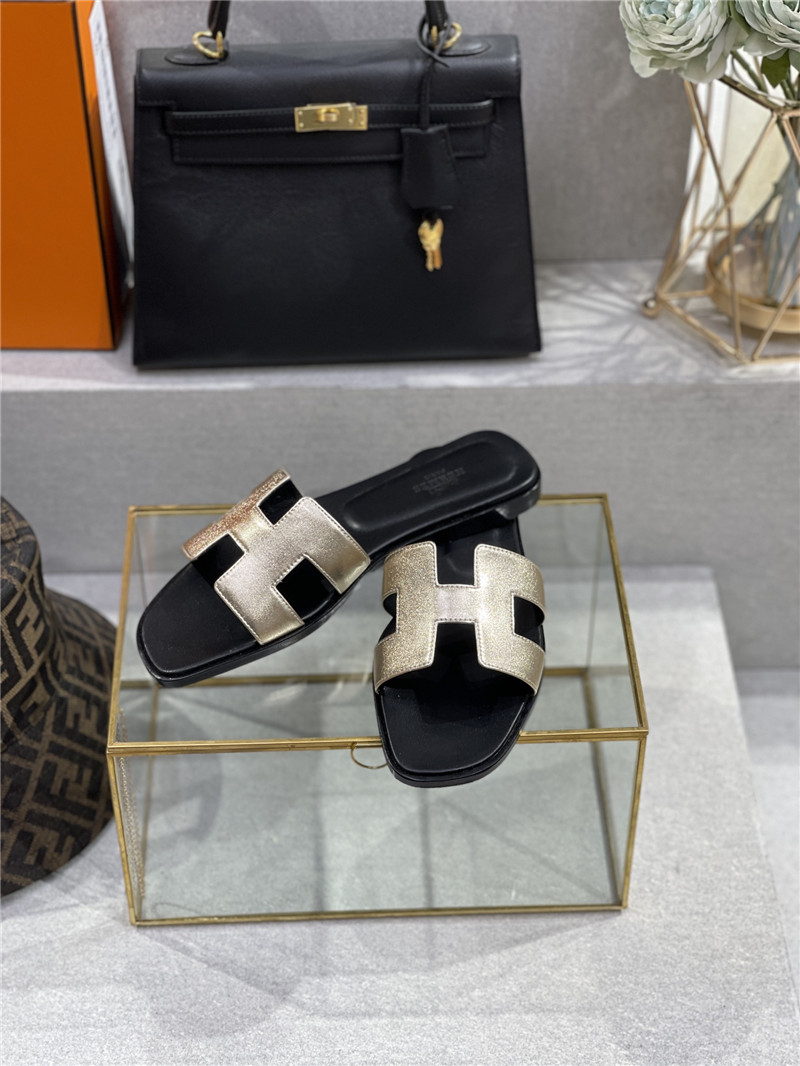 Hermès early spring new color slippers