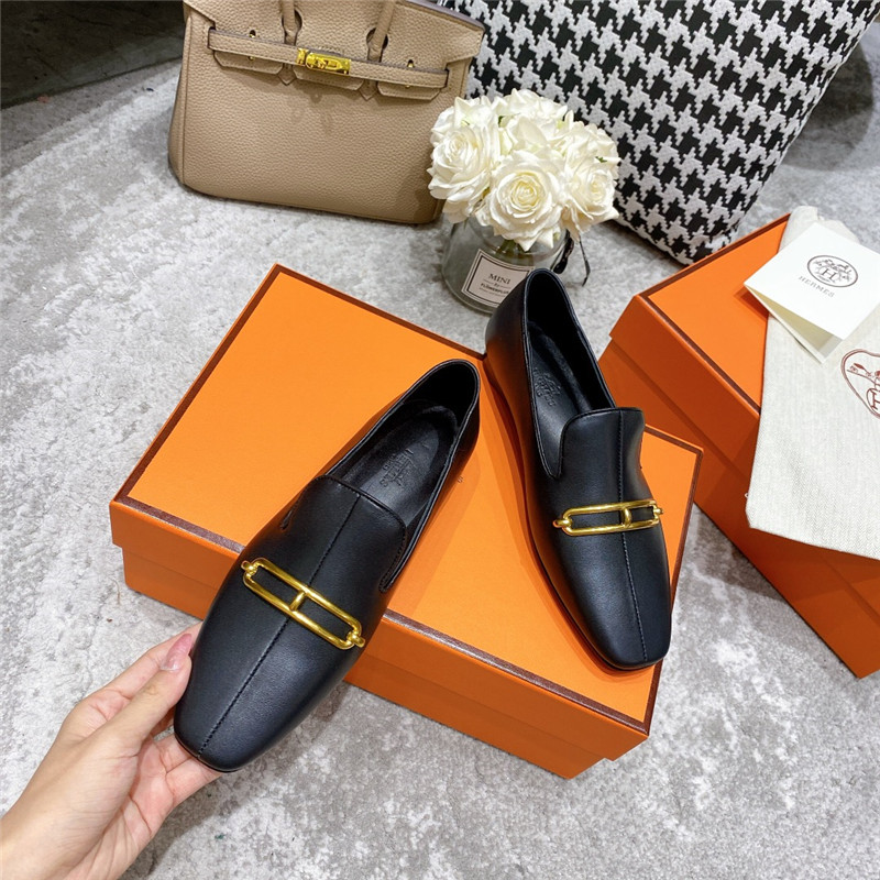 hermes muller flat shoes