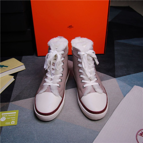 Hermes Birkin Replica wool high-top shoes