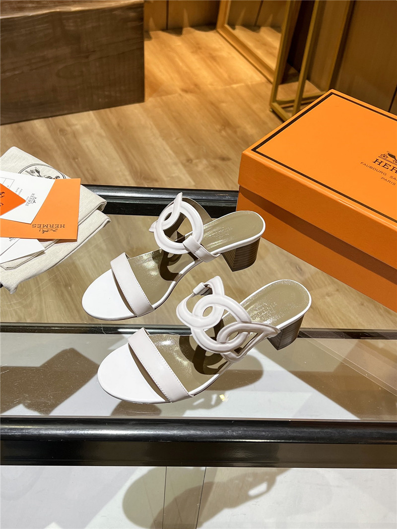 Hermes Sandals Dupe chunky heel sandals