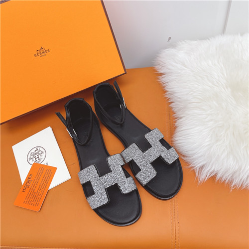hermes flat sandals womens