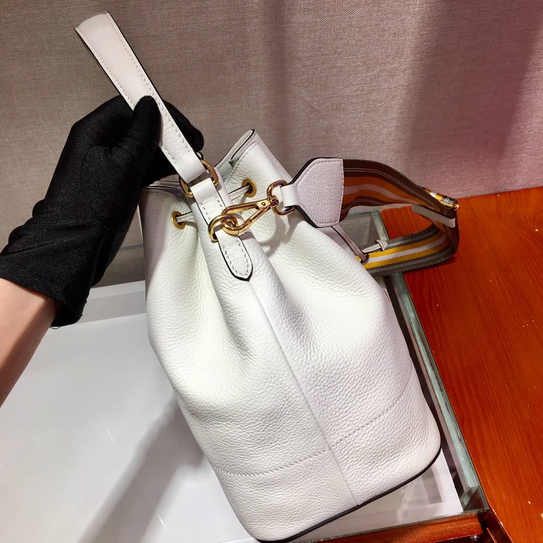 Prada Leather Replica Bucket Bag