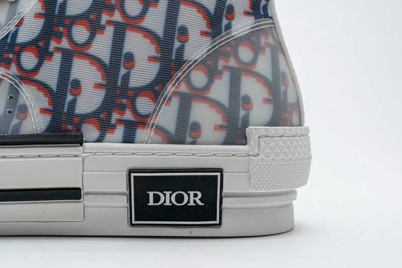 Converse Dupes DIOR B23 High-Top Sneaker Red and Blue